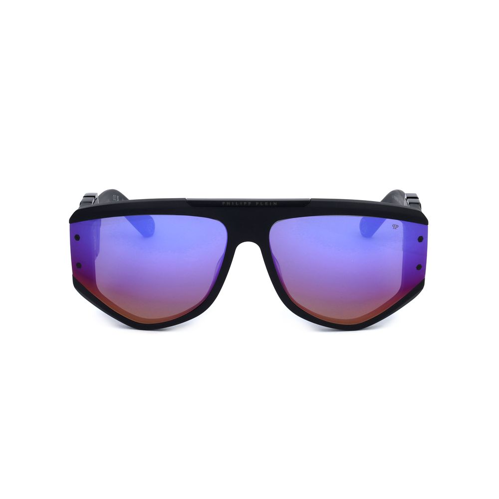 Philipp Plein Men’s Sunglasses – Black Acetate Frame, Purple Lenses