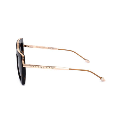 Philipp Plein Women’s Sunglasses – Gold Metal Frame, Brown Lenses