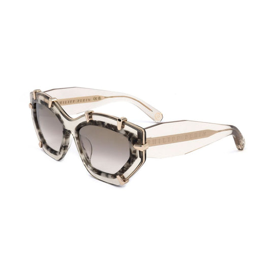 Philipp Plein Women’s Sunglasses – Beige Acetate Frame
