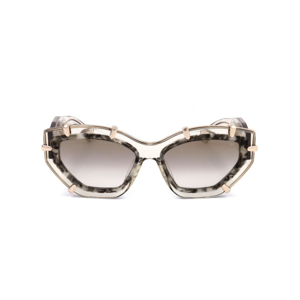 Philipp Plein Women’s Sunglasses – Beige Acetate Frame
