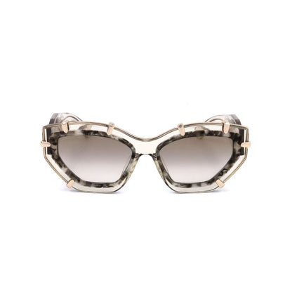 Philipp Plein Women’s Sunglasses – Beige Acetate Frame