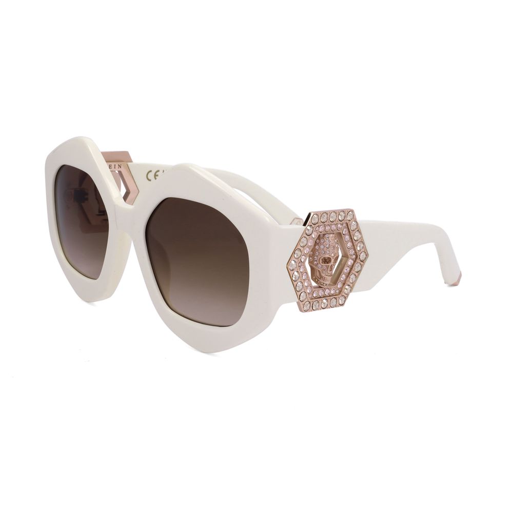 Philipp Plein White Acetate Sunglasses SPP102S-09ZQ