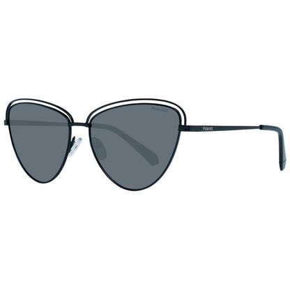 Polaroid Women’s Sunglasses – Black Metal Frame, Grey Lenses