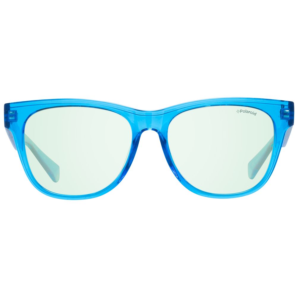 Polaroid Unisex Sunglasses – Blue Frame, Green Lenses