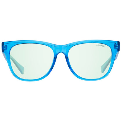 Polaroid Unisex Sunglasses – Blue Frame, Green Lenses