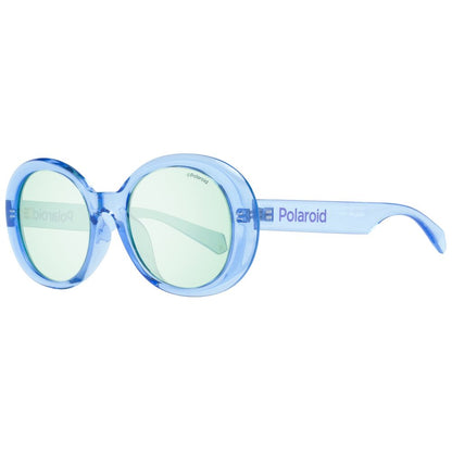 Polaroid Women’s Sunglasses – Purple Plastic Frame, Green Lenses