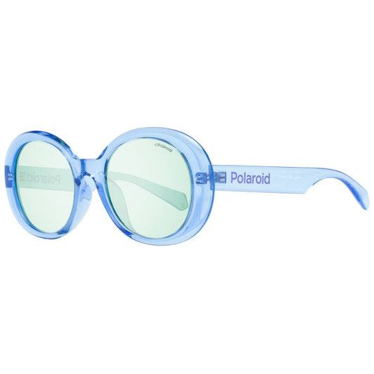 Polaroid Women’s Sunglasses – Purple Plastic Frame, Green Lenses