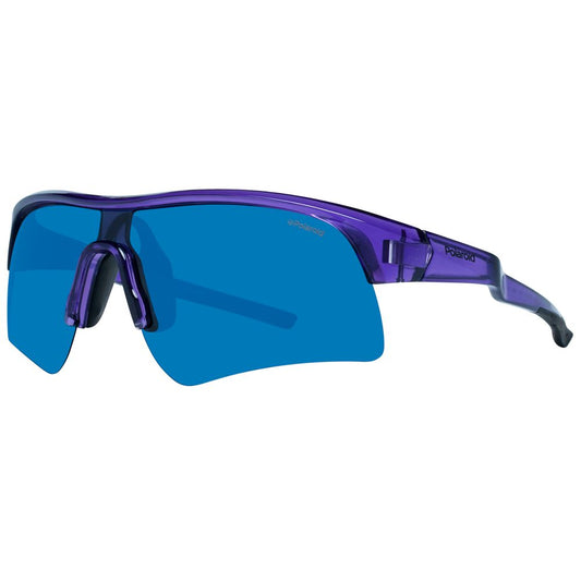 Polaroid Unisex Sunglasses – Purple Plastic Frame, Blue Polarized Lenses