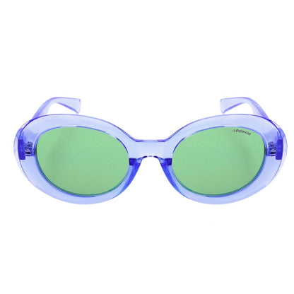 Polaroid Women’s Sunglasses – Purple Resin Frame, Green Lenses