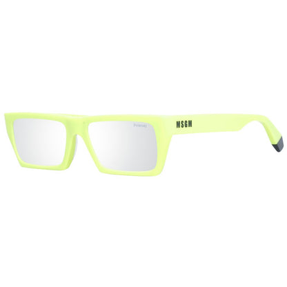Polaroid Men’s Acetate Sunglasses – Yellow Frame, Grey Mirrored Lenses