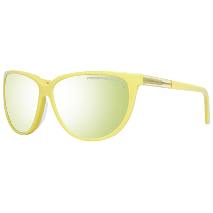 Porsche Design Women’s Sunglasses – Yellow Acetate Frame, Mirrored Lenses