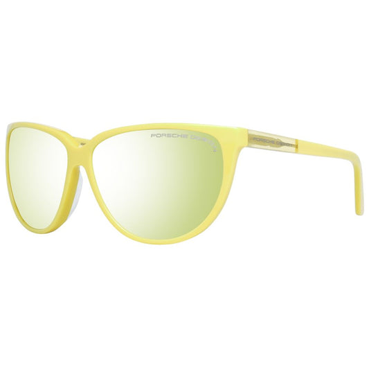 Porsche Design Women’s Sunglasses – Yellow Acetate Frame, Mirrored Lenses