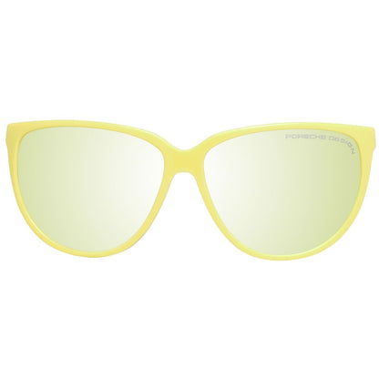 Porsche Design Women’s Sunglasses – Yellow Acetate Frame, Mirrored Lenses