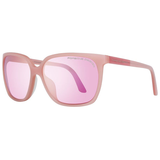 Porsche Design Women’s Sunglasses – Pink Acetate Frame, Mirrored Lenses