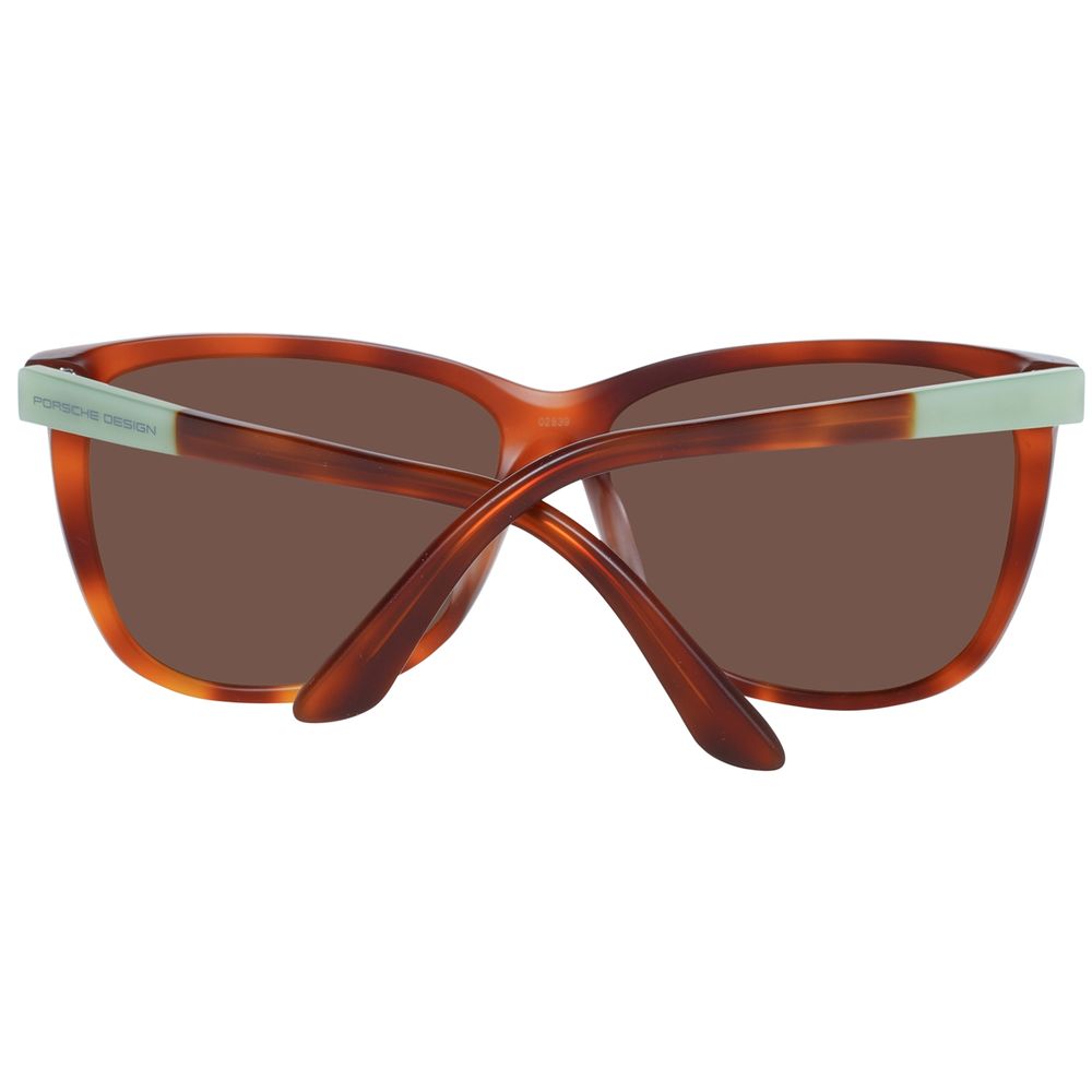 Porsche Design Women's Sunglasses – Brown Full-Rim Frame, Mirrored Lenses