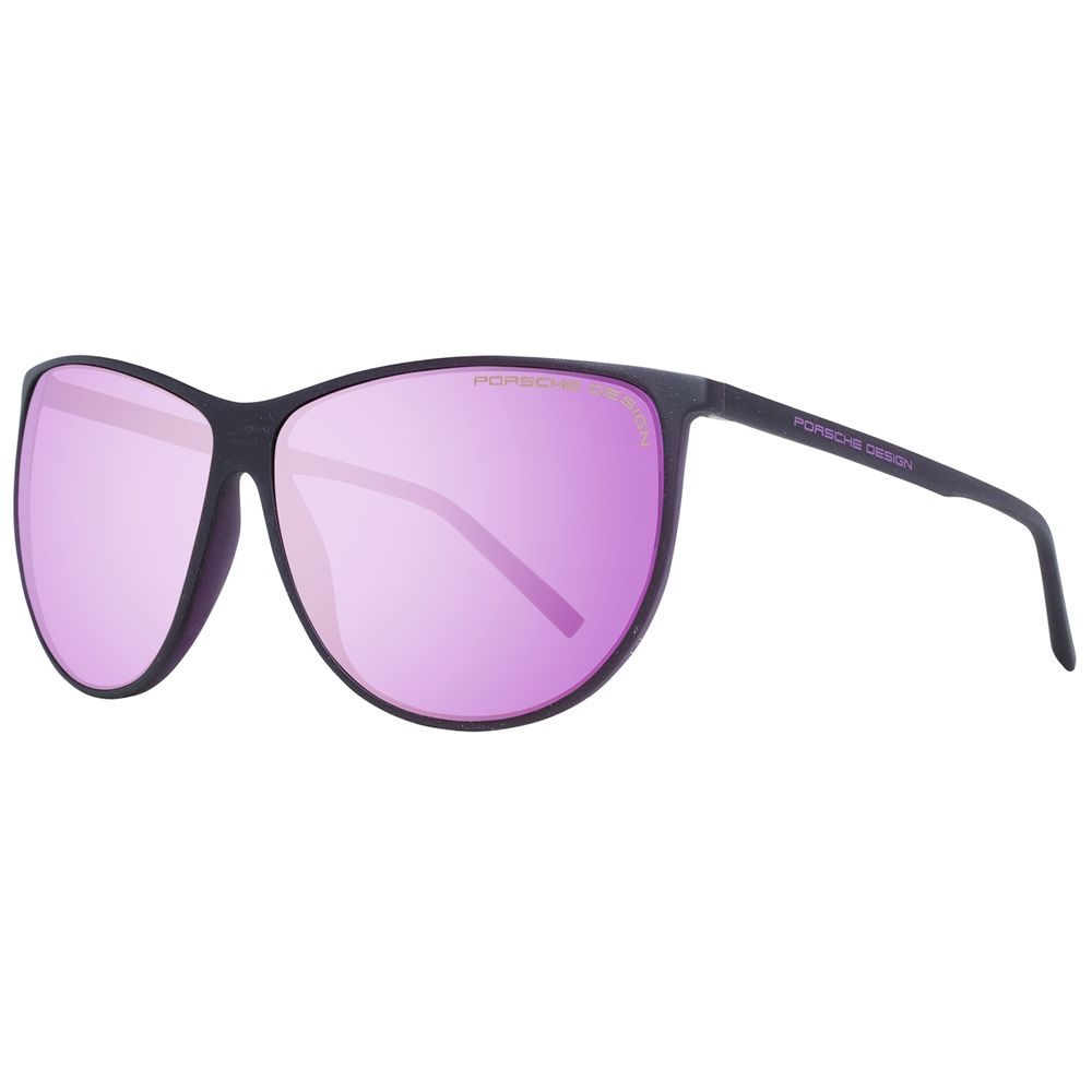 Porsche Design Women’s Sunglasses – Purple Full-Rim Frame, Mirrored Lenses