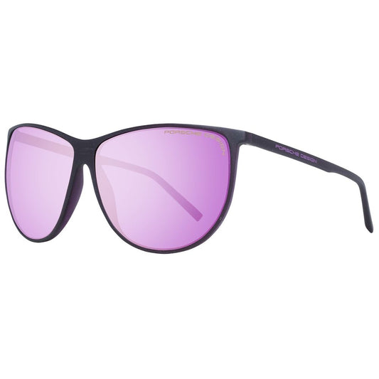 Porsche Design Women’s Sunglasses – Purple Full-Rim Frame, Mirrored Lenses