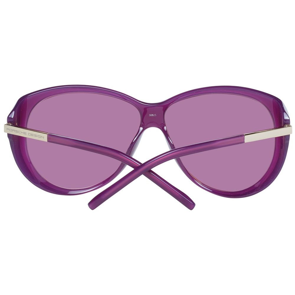 Porsche Design Women’s Sunglasses – Purple Full-Rim Frame, 64mm Lenses