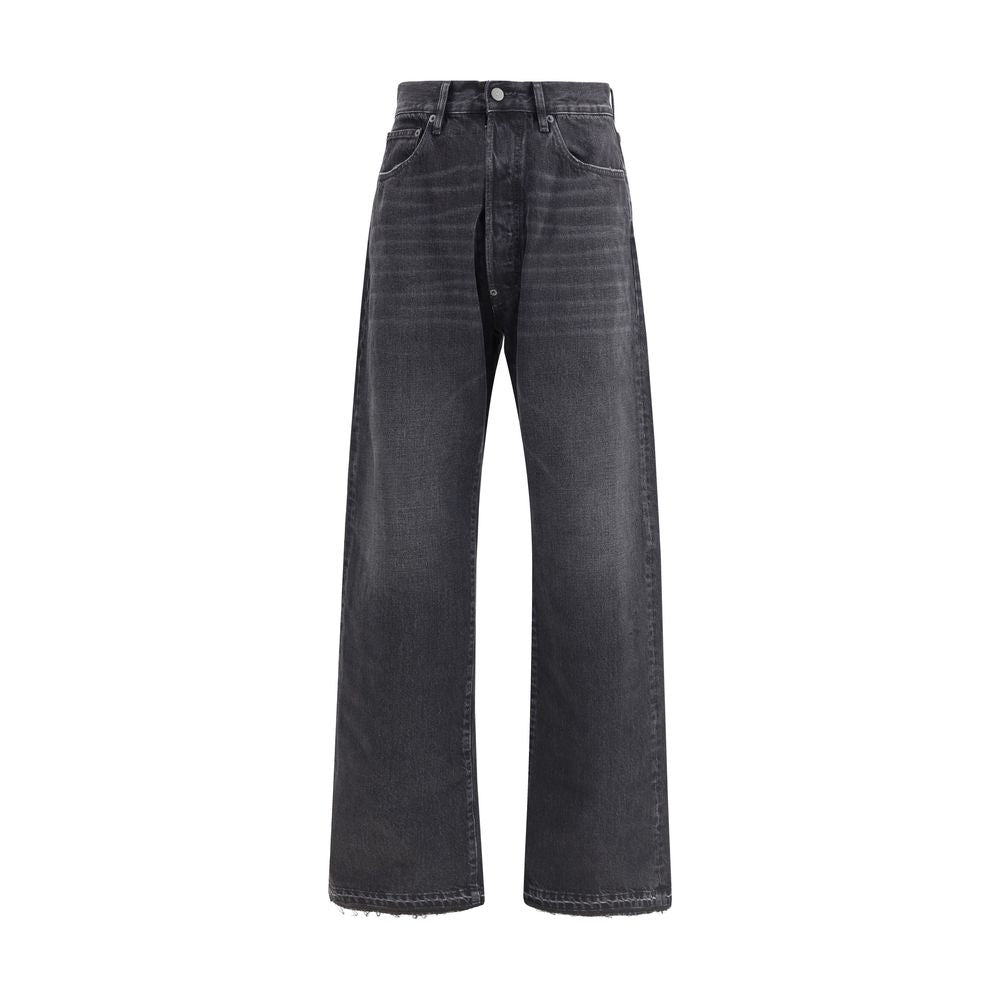 Maison Margiela Black Cotton High-Waisted Jean