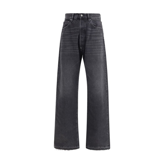Maison Margiela Black Cotton High-Waisted Jean