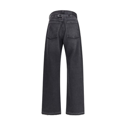 Maison Margiela Black Cotton High-Waisted Jean