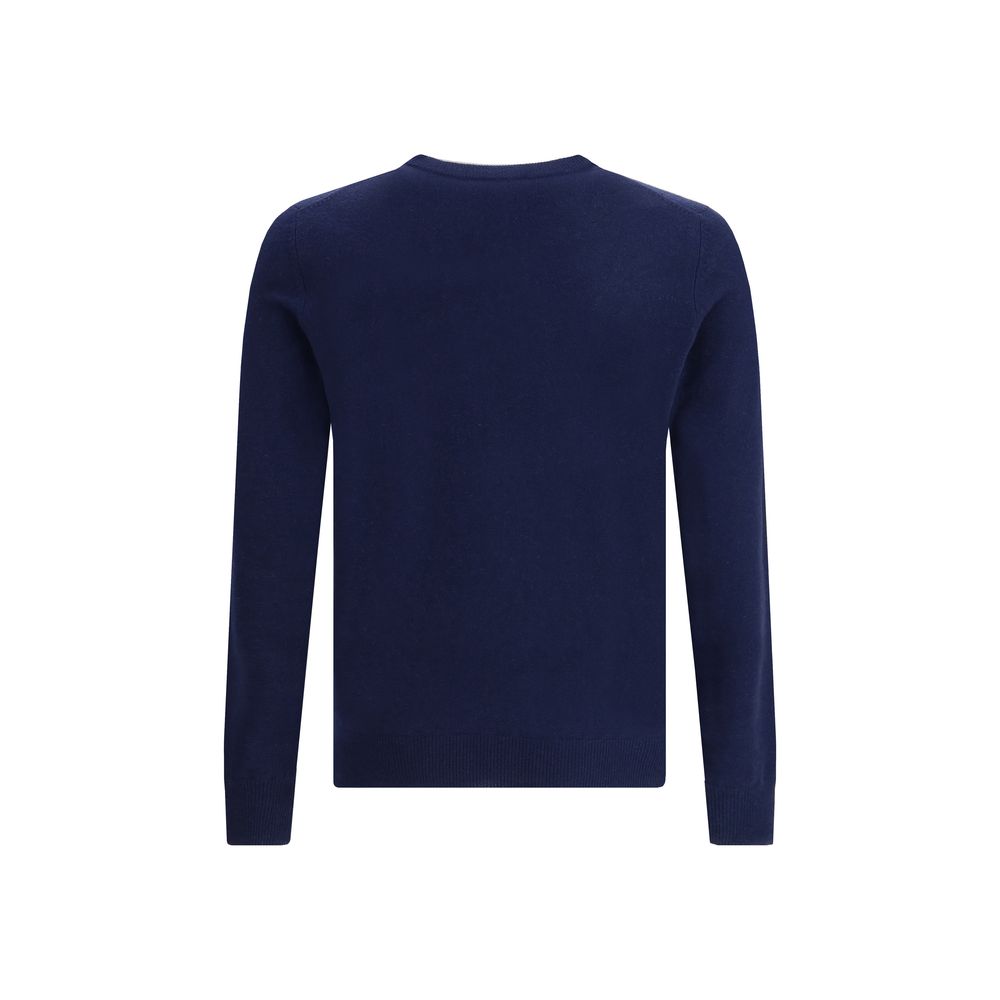 Aragona Cashmere Blue Merino Wool Cashmere Sweater
