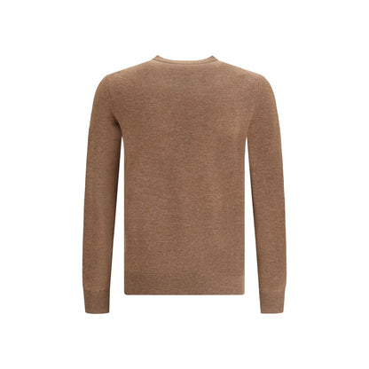 Aragona Cashmere Brown Merino Wool Sweatshirt