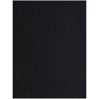 Aragona Cashmere Black Merino Wool Turtleneck Sweater