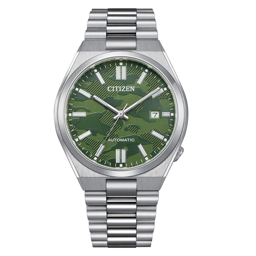 Citizen Gray Stainless Steel Dress Watch - Elegant Timepiece with Automatic Movement