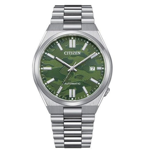 Citizen Gray Stainless Steel Dress Watch - Elegant Timepiece with Automatic Movement