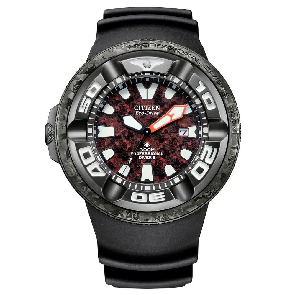 Citizen Black Rubber Sport Watch - Promaster Diver Eco Drive Godzilla Limited Edition