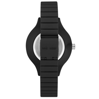 Nine West Black Plastic Dress Watch - Sleek and Stylish