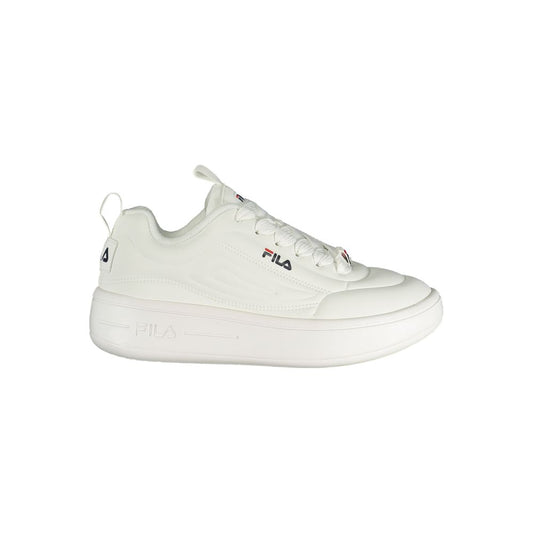 Fila White Polyester Sneakers for Ultimate Comfort and Style