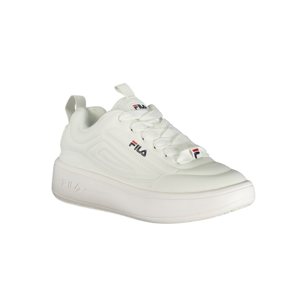 Fila White Polyester Sneakers for Ultimate Comfort and Style