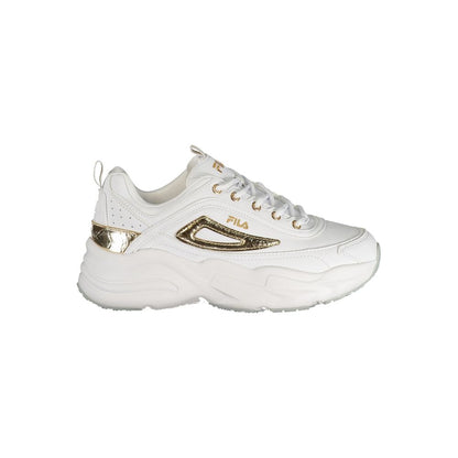 Fila White Polyester Sneaker - Stylish Performance Footwear