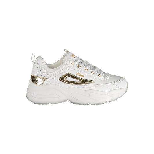Fila White Polyester Sneaker - Stylish Performance Footwear