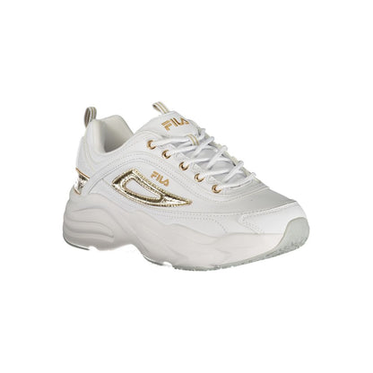 Fila White Polyester Sneaker - Stylish Performance Footwear
