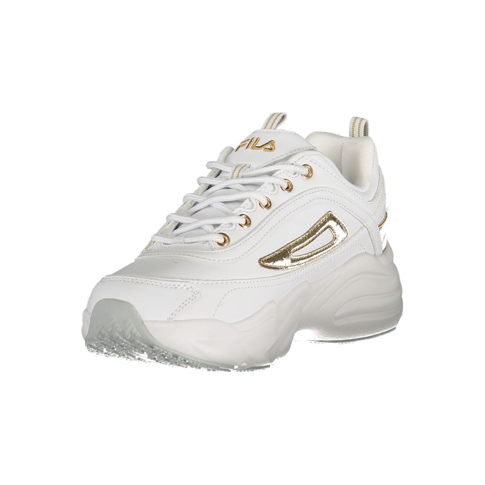 Fila White Polyester Sneaker - Stylish Performance Footwear