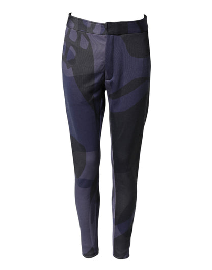 Alexander McQueen Multicolour Patterned Tapered Fit Men Pants