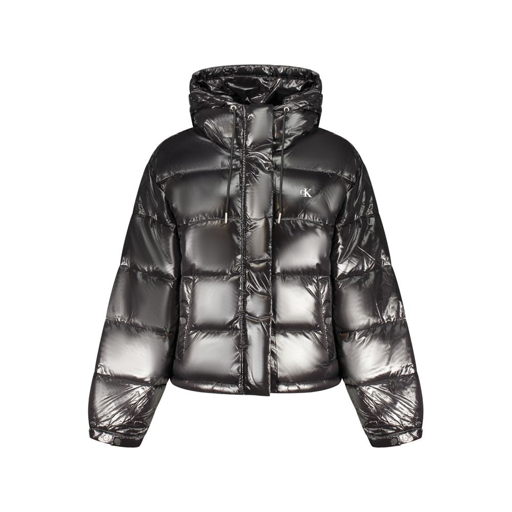 Calvin Klein Black Shine Puffer Jacket for Women