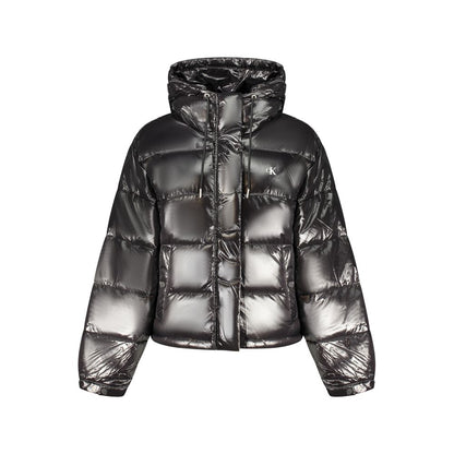 Calvin Klein Black Shine Puffer Jacket for Women