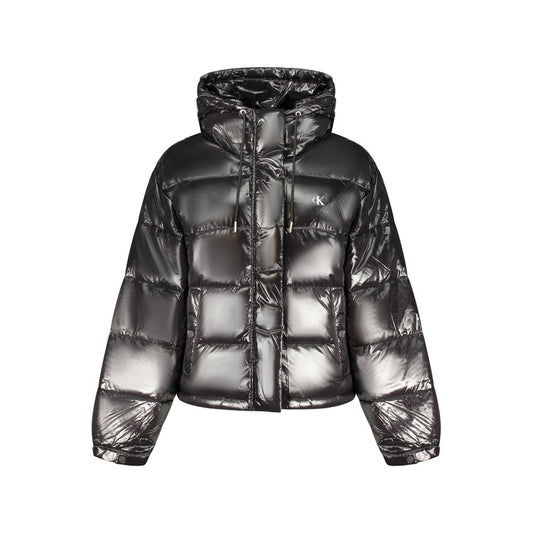 Calvin Klein Black Shine Puffer Jacket for Women