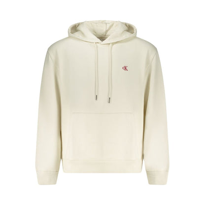 Calvin Klein White Cotton Sweatshirt - Minimalist Style Meets Comfort