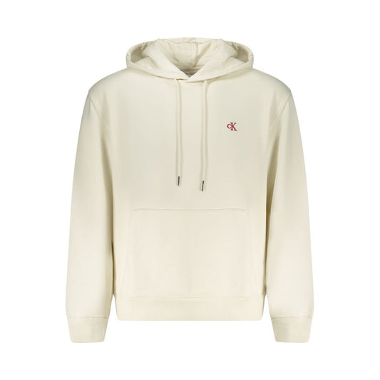 Calvin Klein White Cotton Sweatshirt - Minimalist Style Meets Comfort