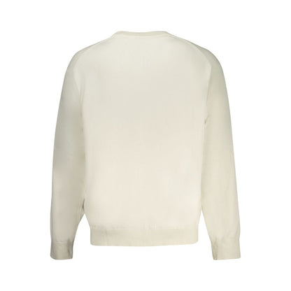Calvin Klein White Cotton Sweater - Minimalist Elegance