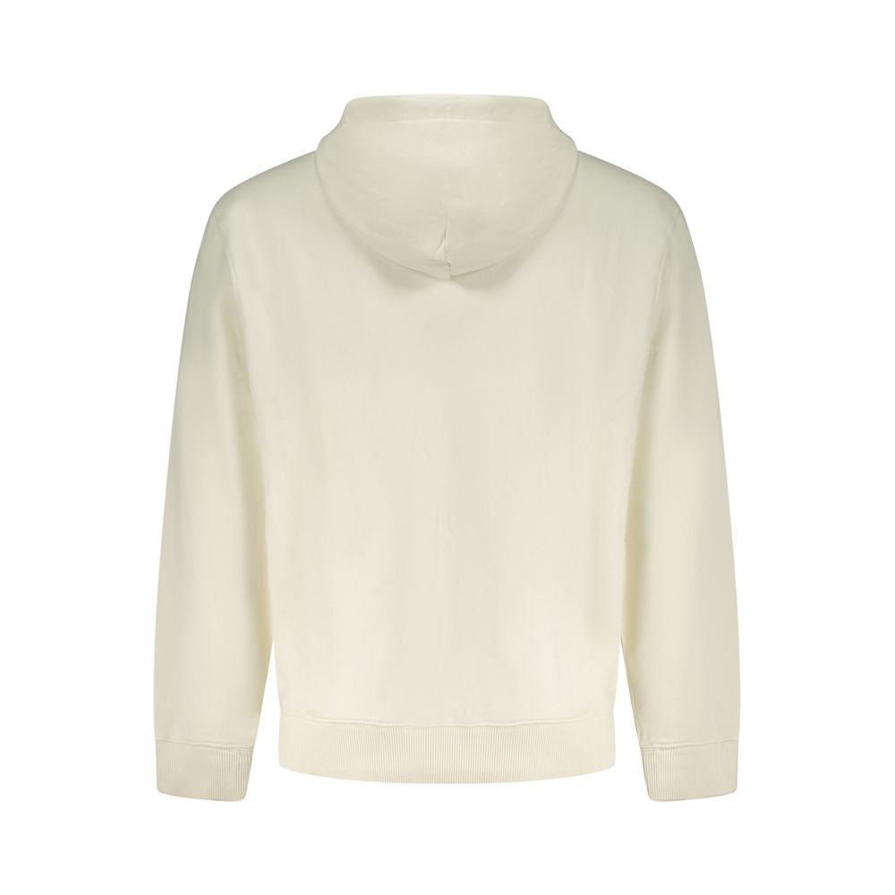 Calvin Klein White Cotton Sweatshirt - Minimalist Style Meets Comfort