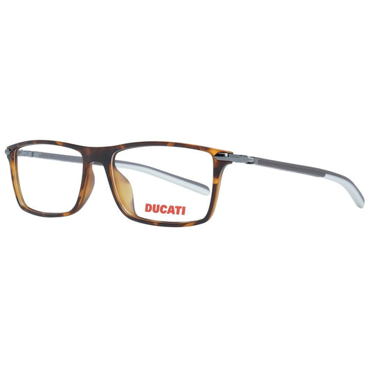Ducati Men’s Optical Glasses – Brown Square Frame, 56mm