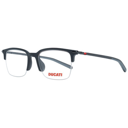 Ducati Men’s Sunglasses – Black Plastic Frame, Clear Lenses