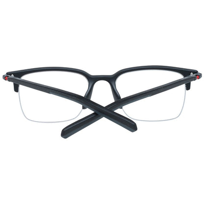 Ducati Men’s Sunglasses – Black Plastic Frame, Clear Lenses