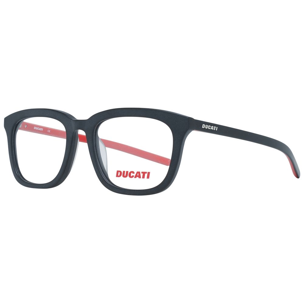 Ducati Men’s Sunglasses – Black Full-Rim Frame, Clear Lenses